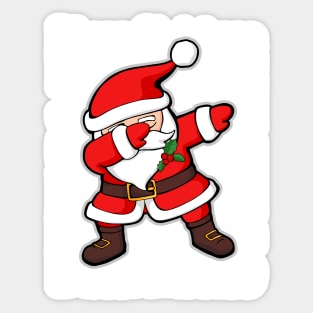 Dabbing Santa Dab Santa Funny Merry Christmas Gift Sticker